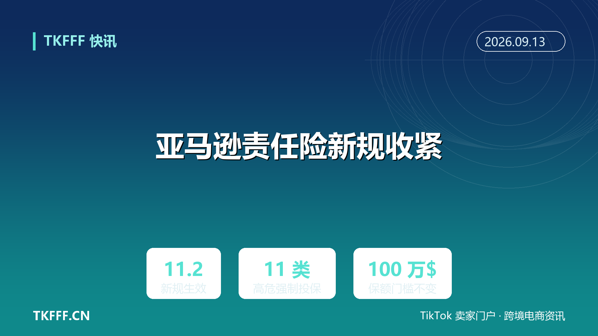 亚马逊商业责任险新规 11 月 2 日生效：新增 11 类高危类目强制投保，100 万美元保额门槛不变