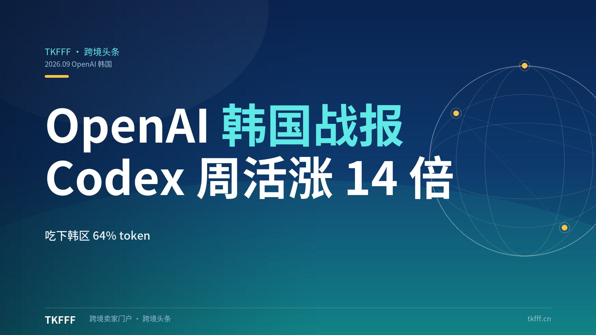 OpenAI 披露韩国战报：ChatGPT Work + Codex 周活半年涨 14 倍、吃下韩区 64% 输出 token