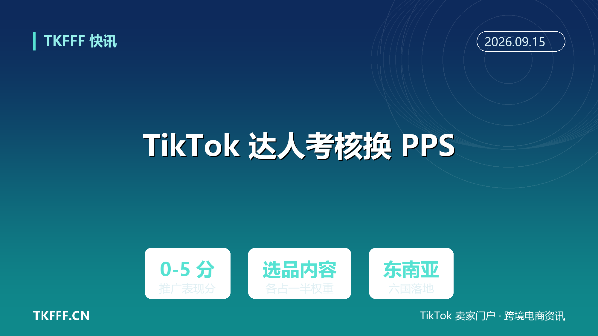 TikTok Shop 东南亚创作者考核换血：PPS 推广表现分 0-5 分取代 PQP，选品内容各占一半