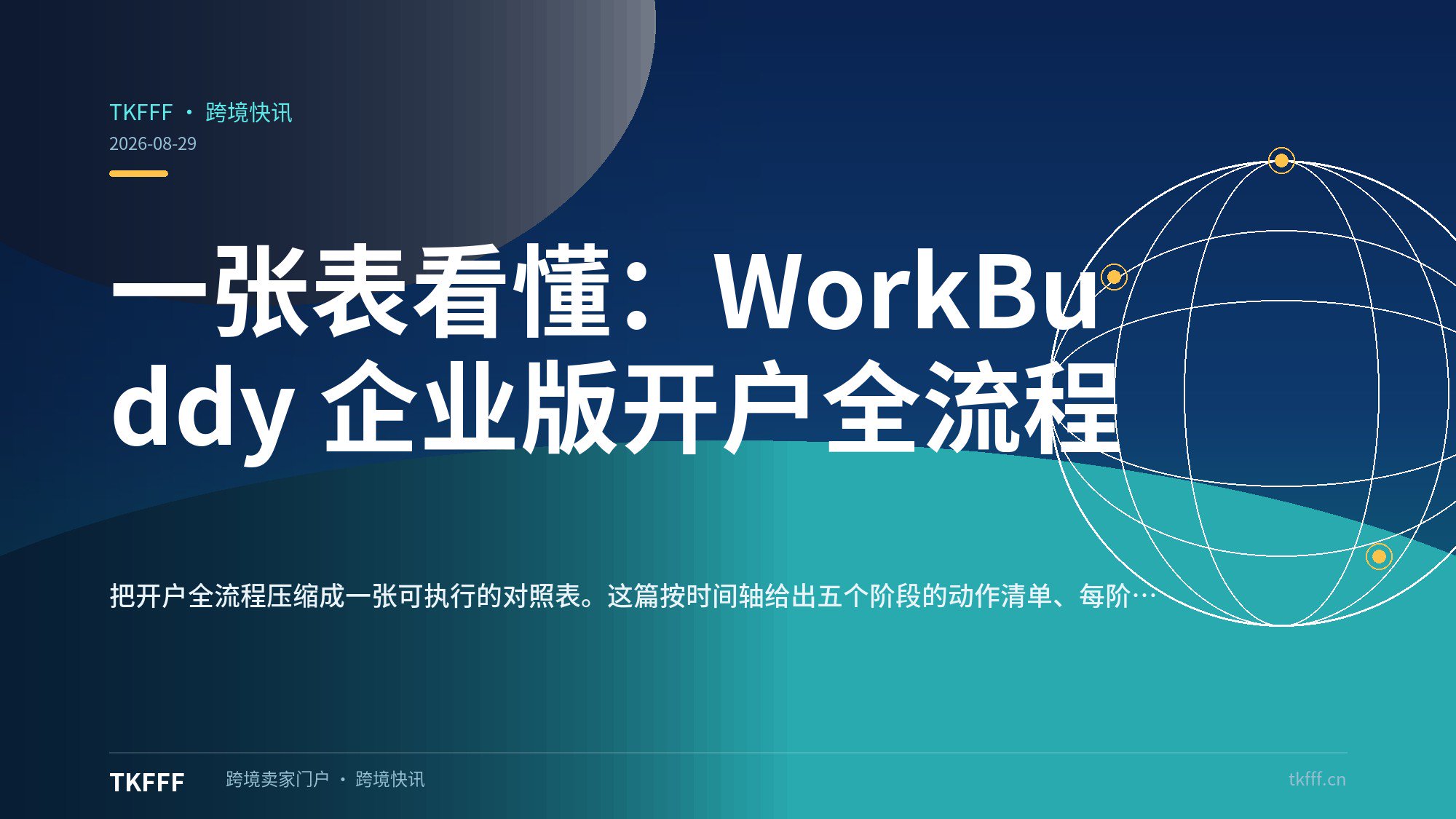 一张表看懂：WorkBuddy 企业版开户全流程