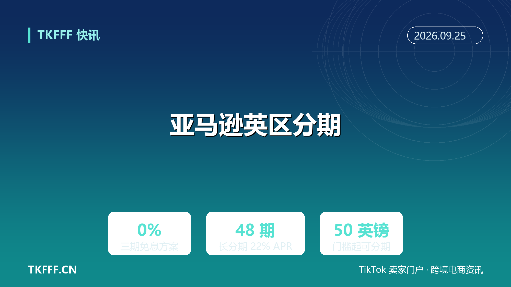 亚马逊英国站接入 Affirm 分期付款：0% 三期免息，长分期最高 48 期 22% APR