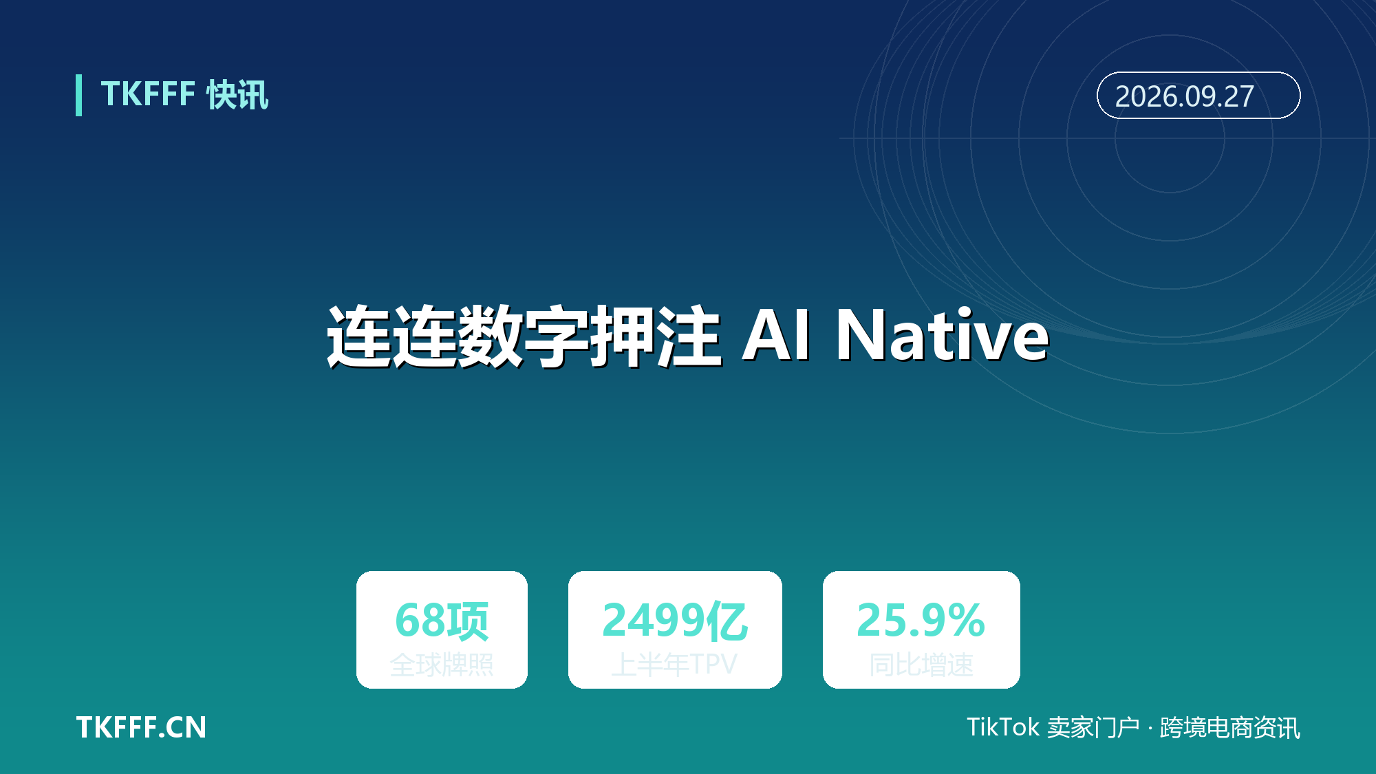 连连数字押注 AI Native：68 项牌照叠加连连智枢算力底座，上半年 TPV 2499 亿元增 25.9%