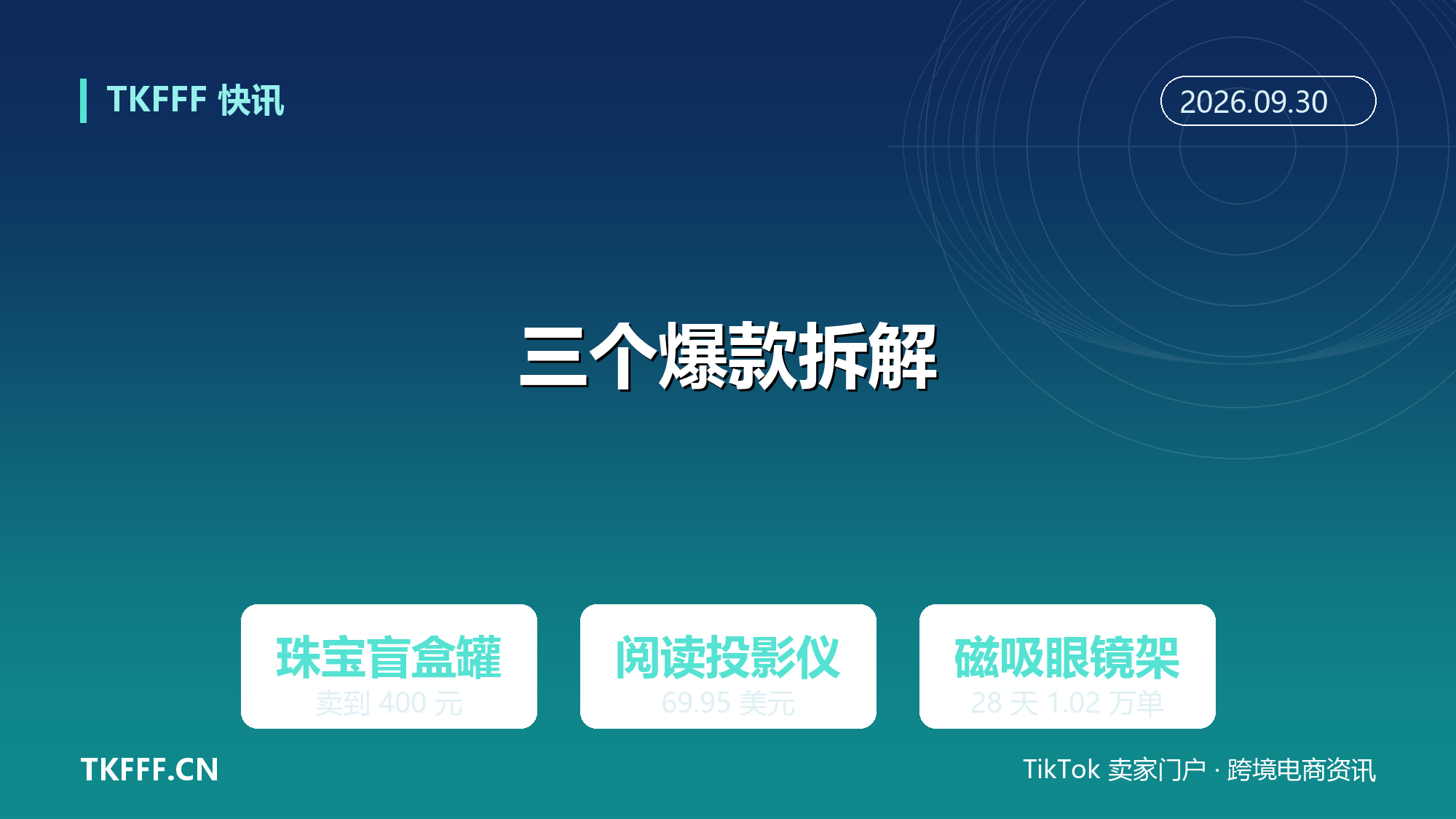 三个不起眼的爆款拆解：珠宝盲盒罐卖到 400 元、阅读投影仪、磁吸眼镜架 28 天 1.02 万单