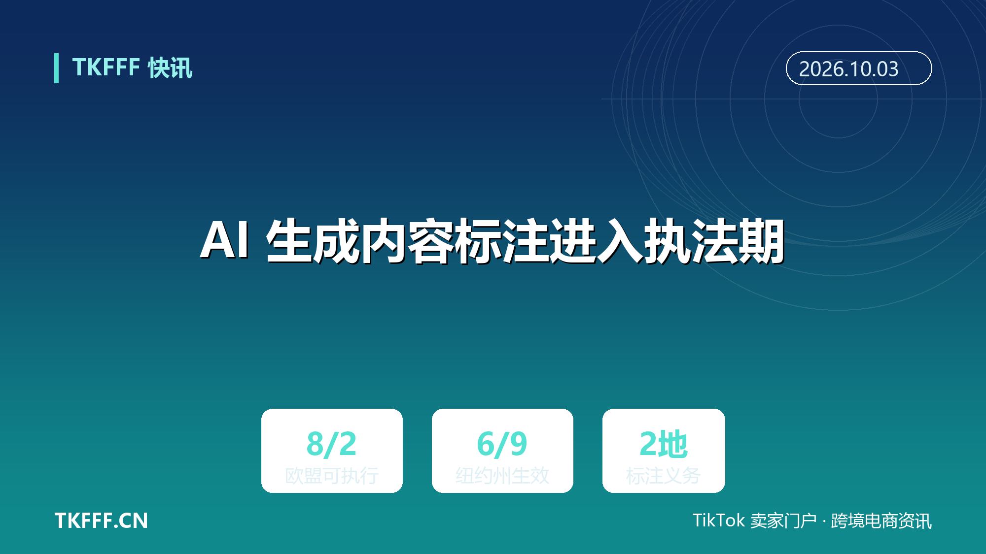 AI 生成内容标注进入执法期：欧盟 AI 法案透明度义务 8 月 2 日可执行，纽约州 AI 人物广告披露条款 6 月 9 日已生效