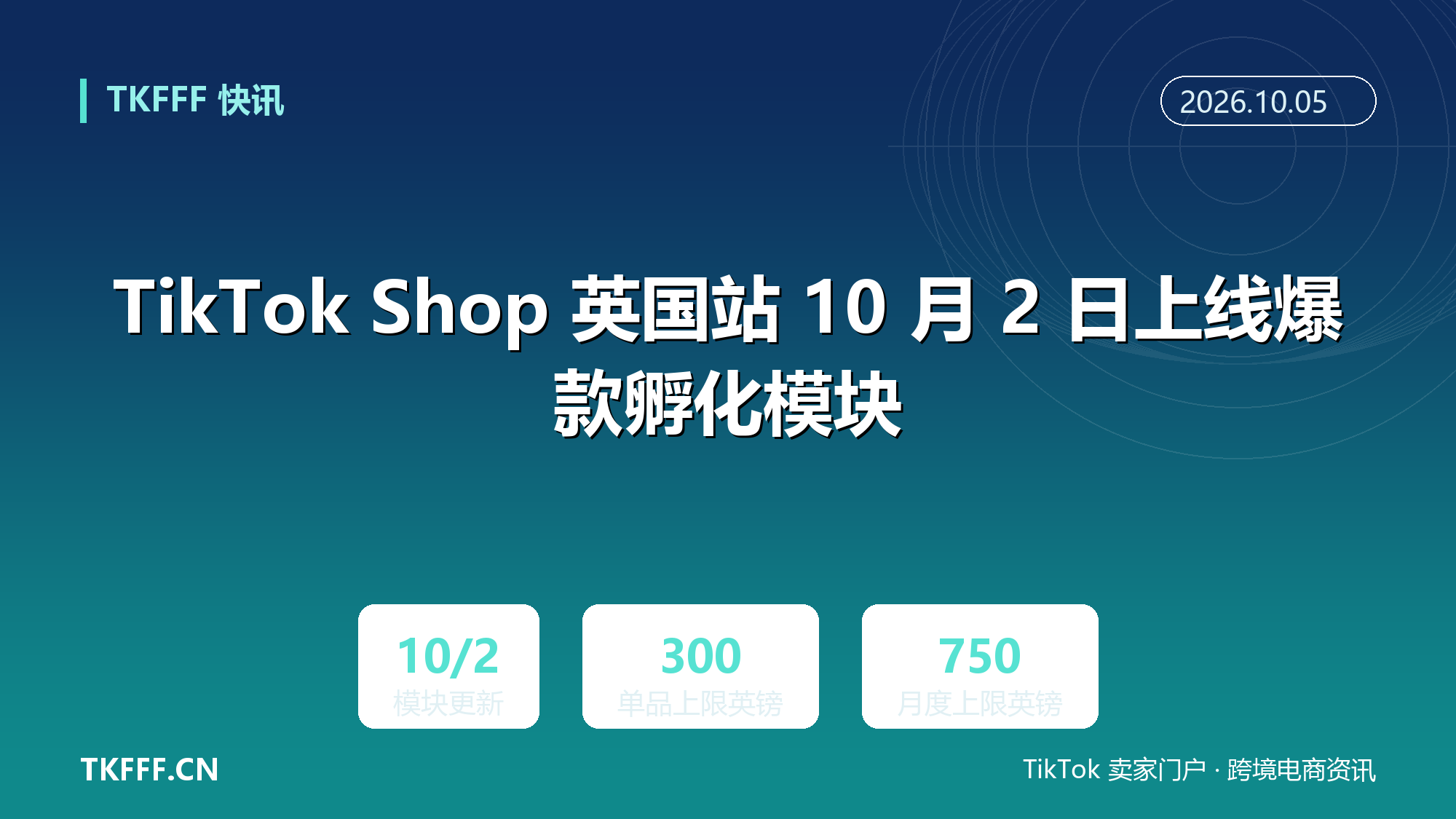 TikTok Shop 英国站 10 月 2 日上线爆款孵化模块：战略重点商品池双任务做满，单品最高 300 英镑广告金