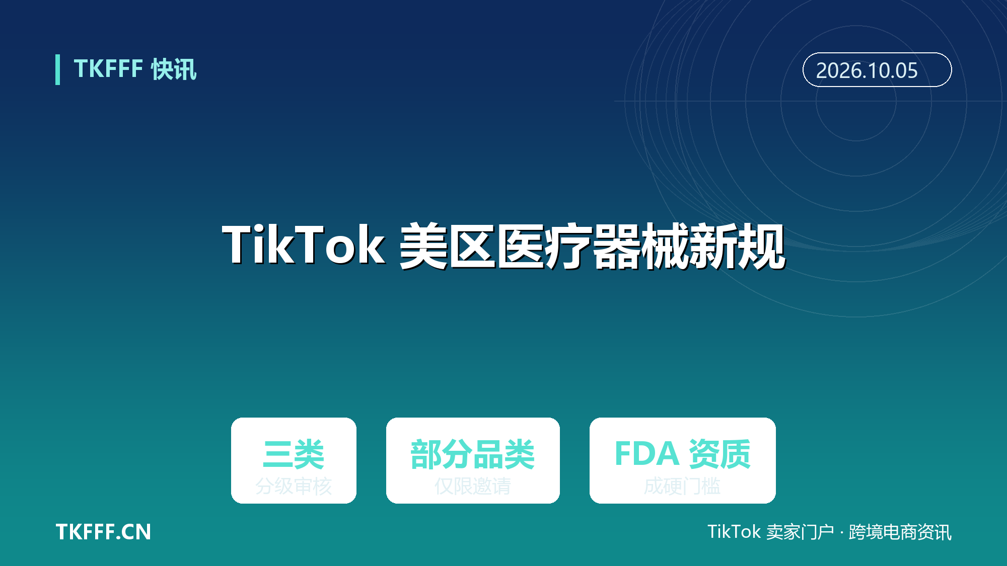 TikTok Shop 美区医疗器械新规：三大类分级审核，部分品类仅限邀请制