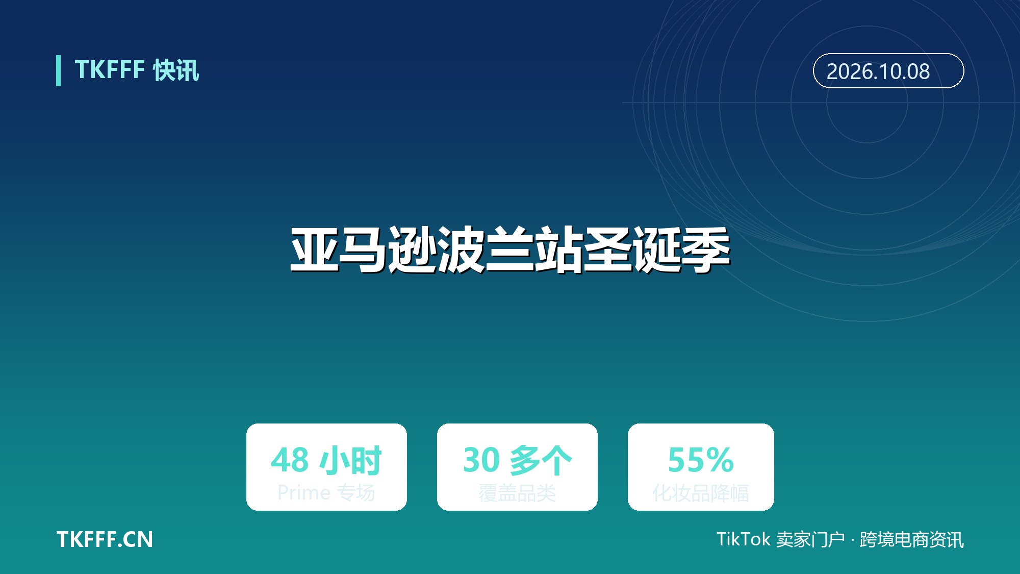 亚马逊波兰站 10 月 6 日启动圣诞季：48 小时 Prime 专场覆盖 30 多个品类，化妆品最高降 55%