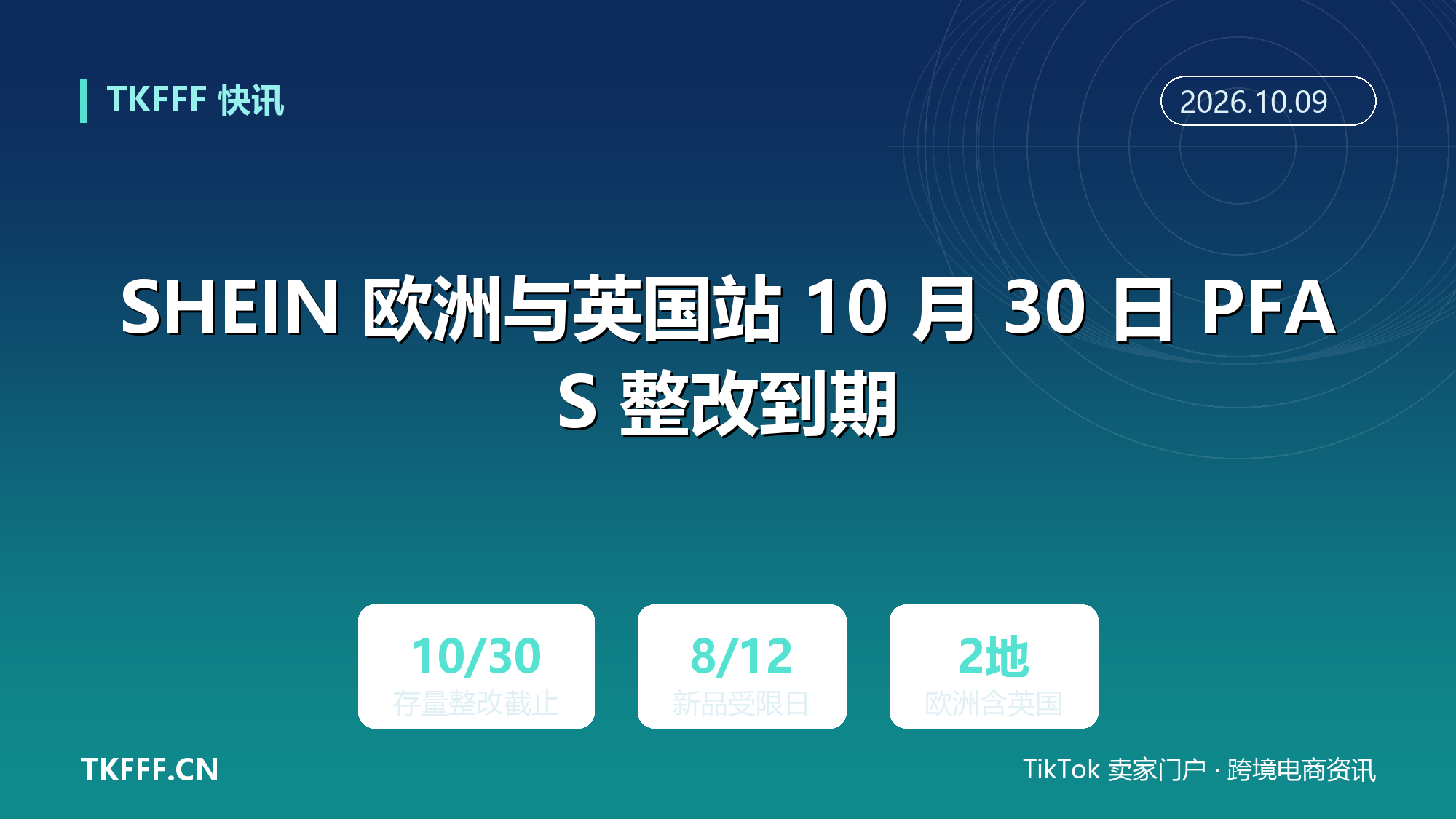 SHEIN 欧洲与英国站 10 月 30 日 PFAS 整改到期：食品接触材料存量商品须完成合规清零