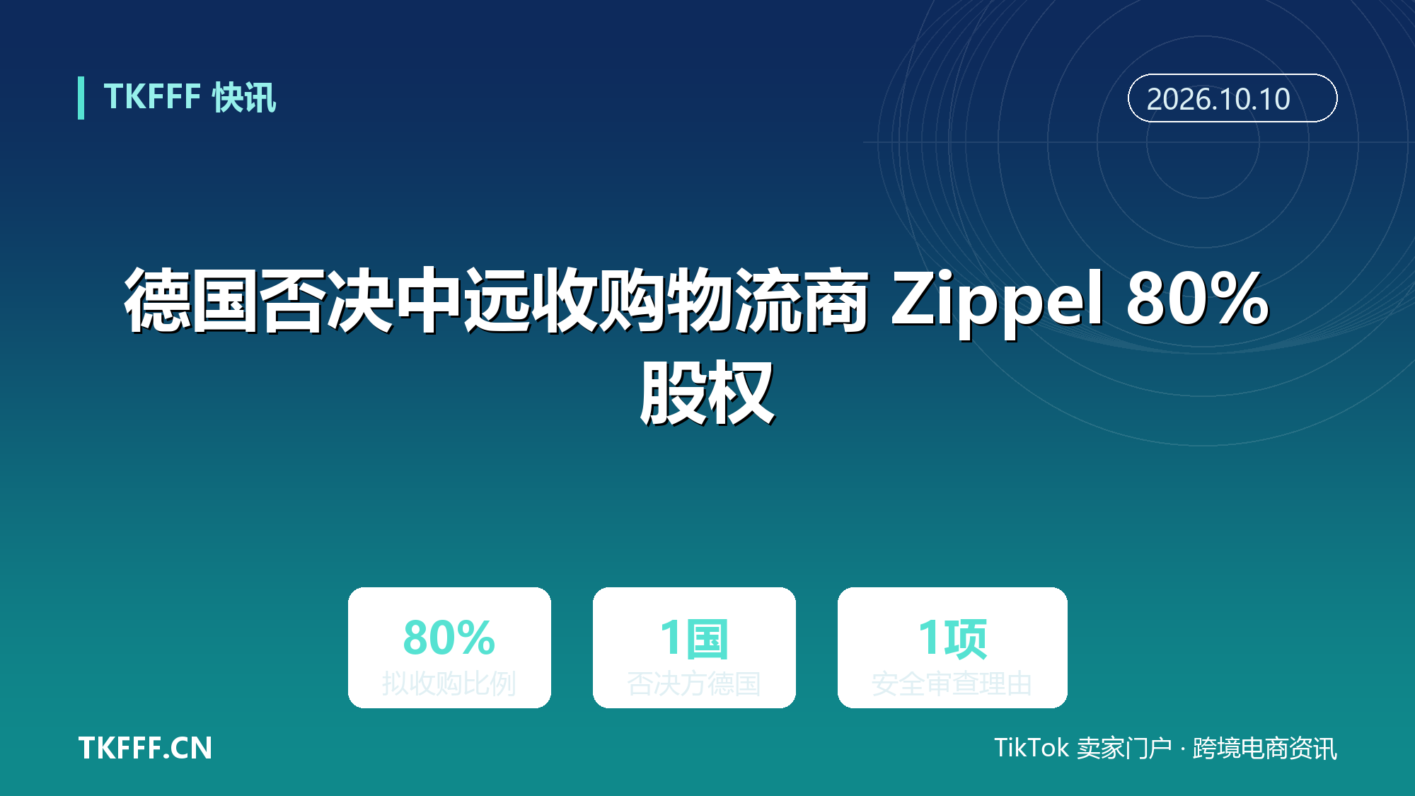 德国否决中远收购物流商 Zippel 80% 股权：外资安全审查收紧，中资欧洲物流资产并购生变