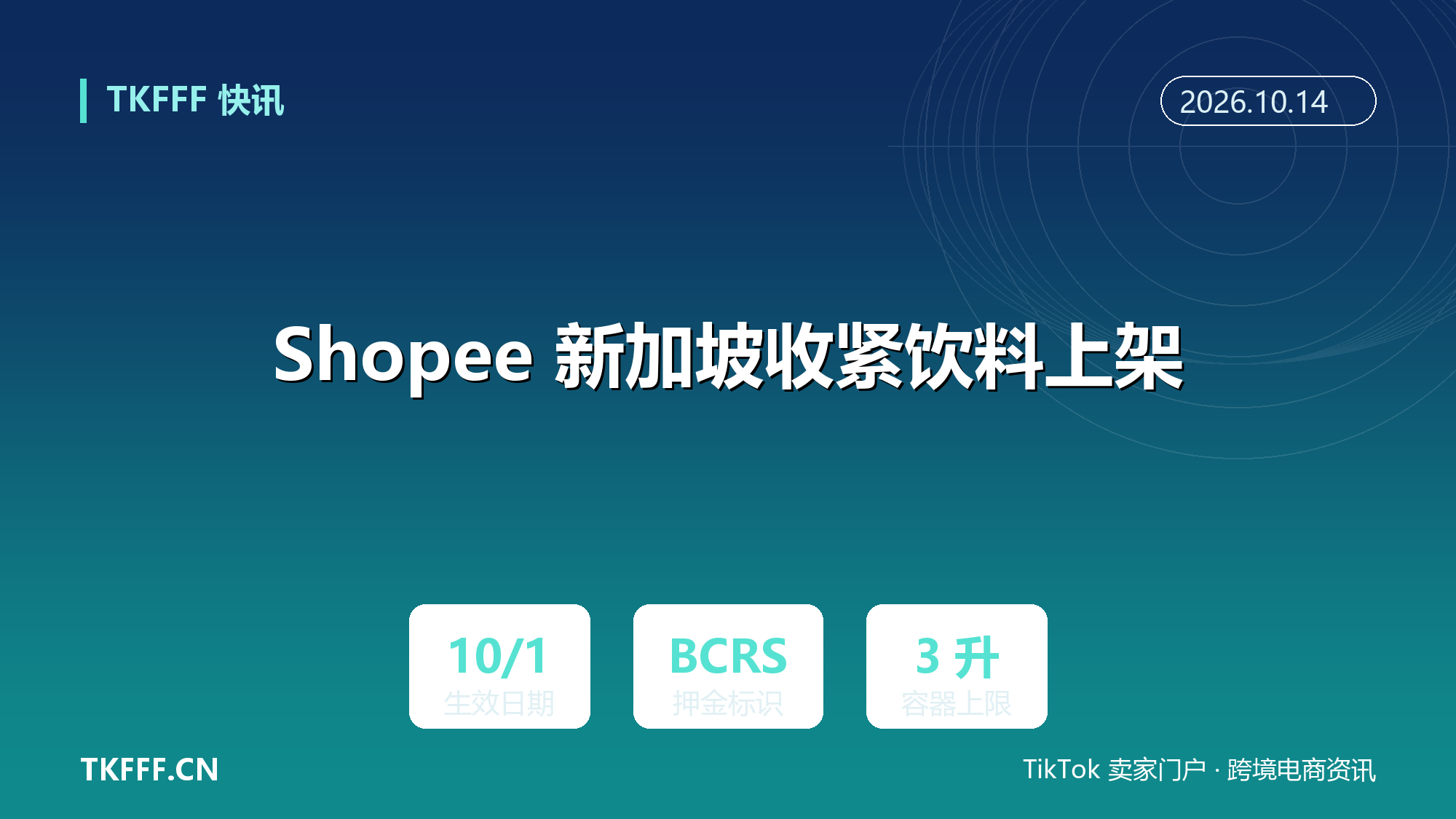 Shopee 新加坡站收紧预包装饮料上架：10 月 1 日起须配 BCRS 押金标识与条码