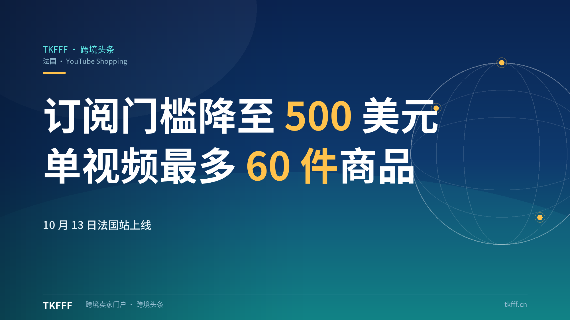 YouTube Shopping 登陆法国：创作者订阅门槛降至 500 美元，单条视频最多标记 60 件商品