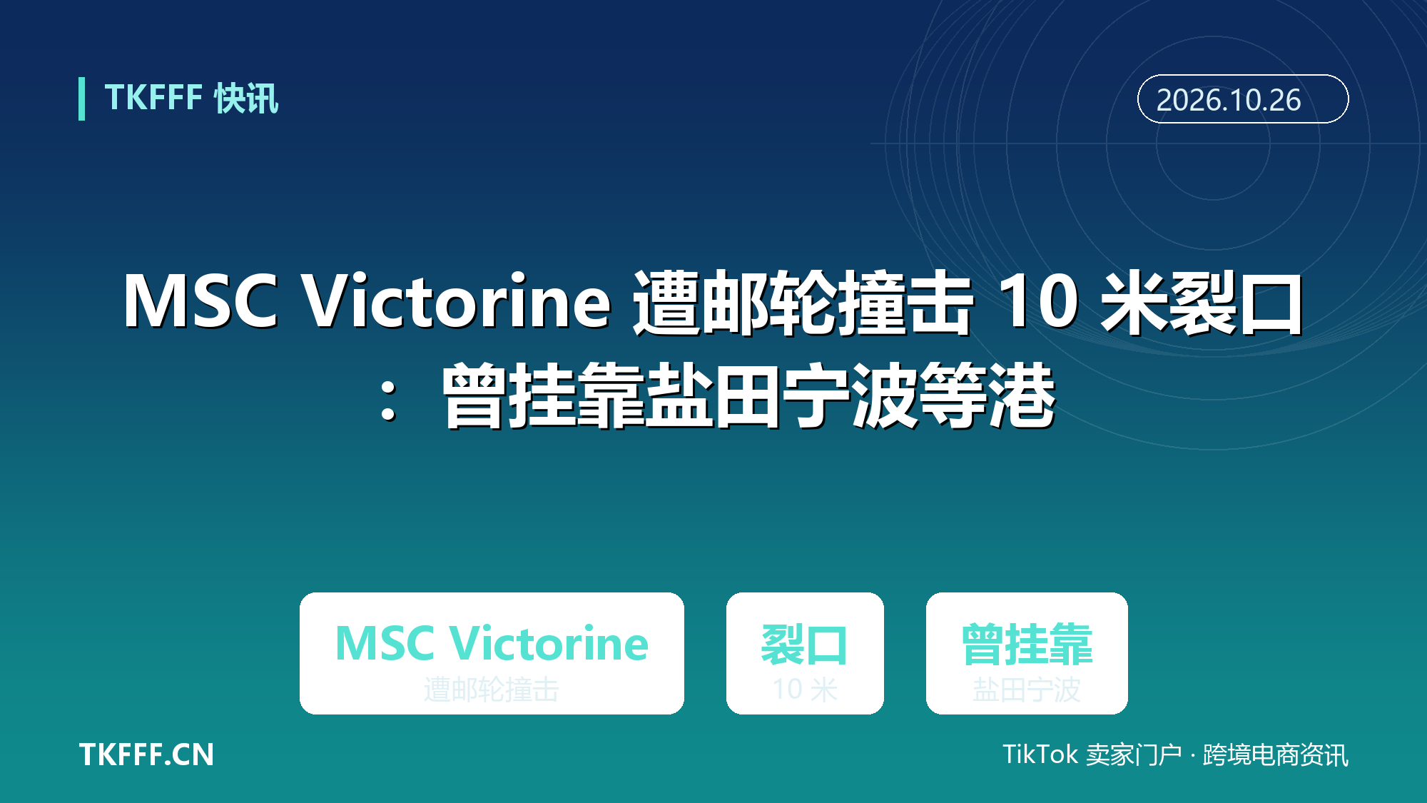 MSC Victorine 遭邮轮撞击 10 米裂口：曾挂靠盐田宁波等港